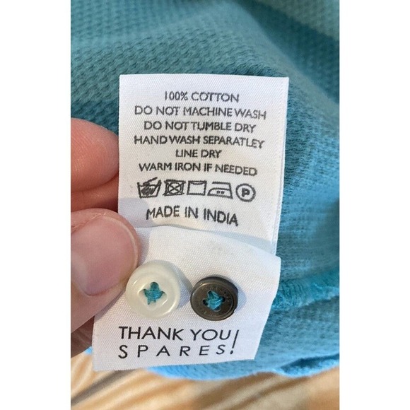 Rare Rabbit Button Down Shirt Size Large Men’s Turquoise - Picture 6 of 9